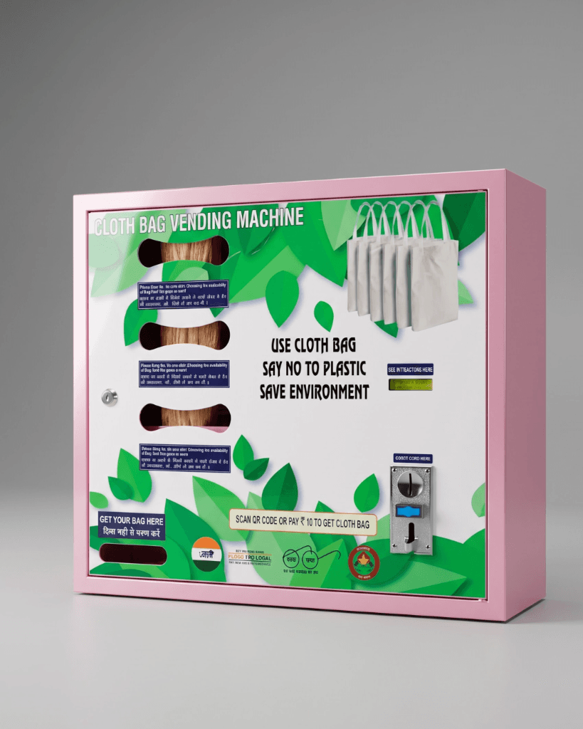 AXA Automatic Cloth Bag Vending Machine front view